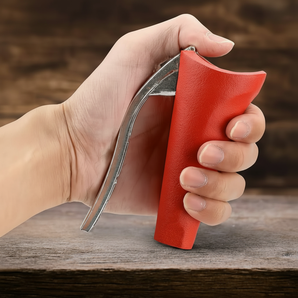 Aluminum Nutcracker with Easy-Lever Shell Opener - Handy Hand Tool for Quick Nut Cracking