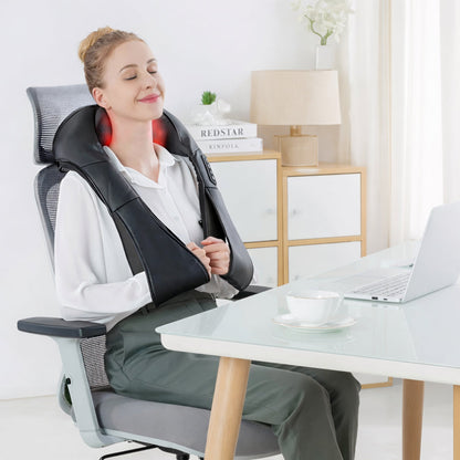 Electric Shiatsu Neck Massager for Home and Car Use