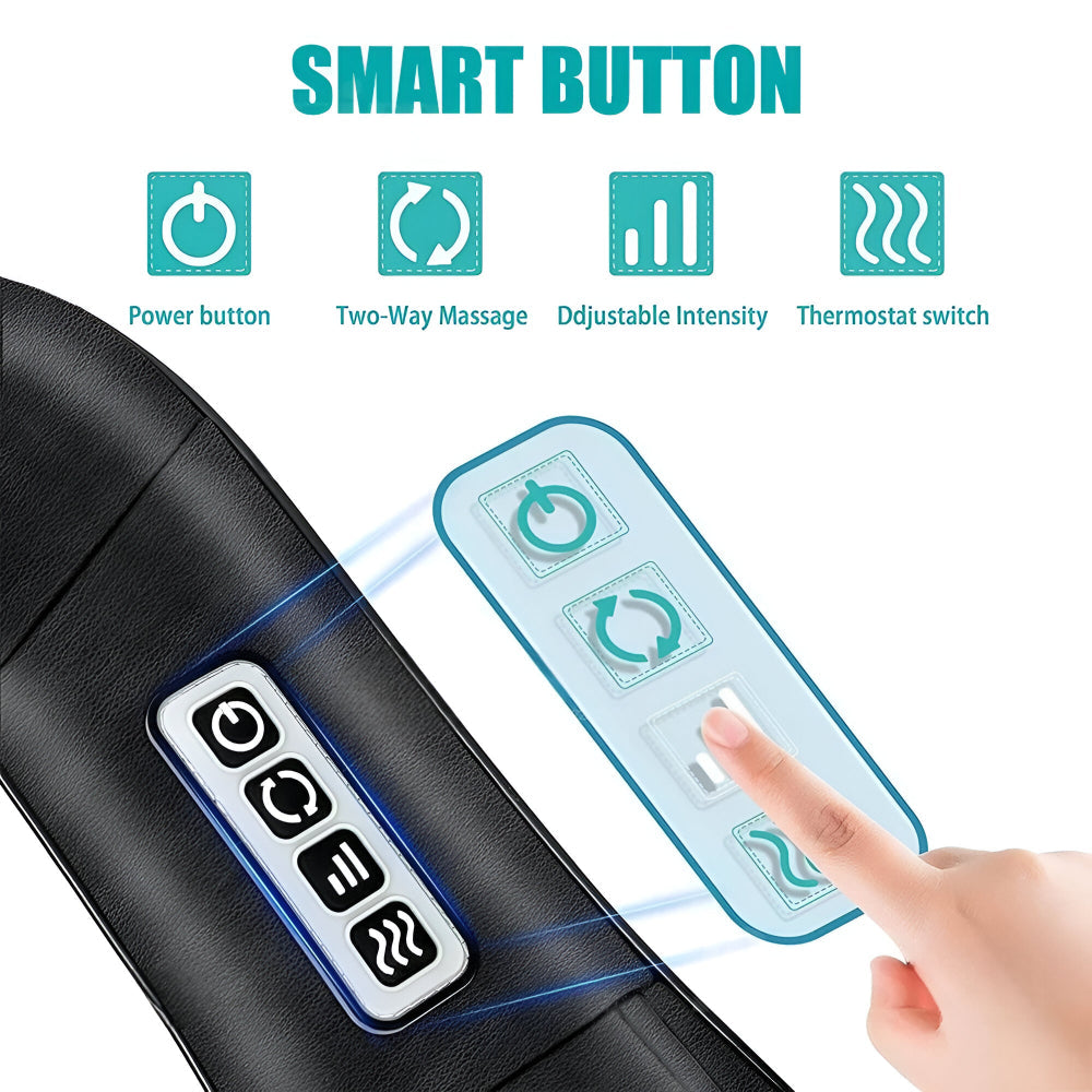 Electric Shiatsu Neck Massager for Home and Car Use