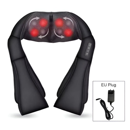 Electric Shiatsu Neck Massager for Home and Car Use