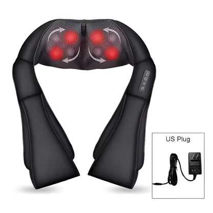 Electric Shiatsu Neck Massager for Home and Car Use