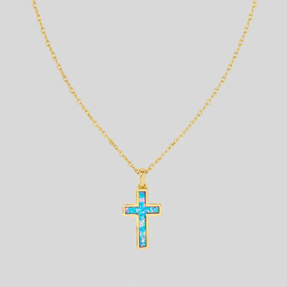 Gold Cross Pendant Necklace - Minimalist Jewelry for Mother's Day Gift