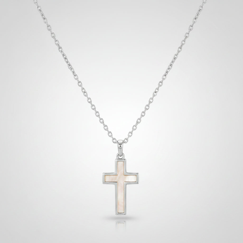 Gold Cross Pendant Necklace - Minimalist Jewelry for Mother's Day Gift
