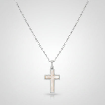 Gold Cross Pendant Necklace - Minimalist Jewelry for Mother's Day Gift