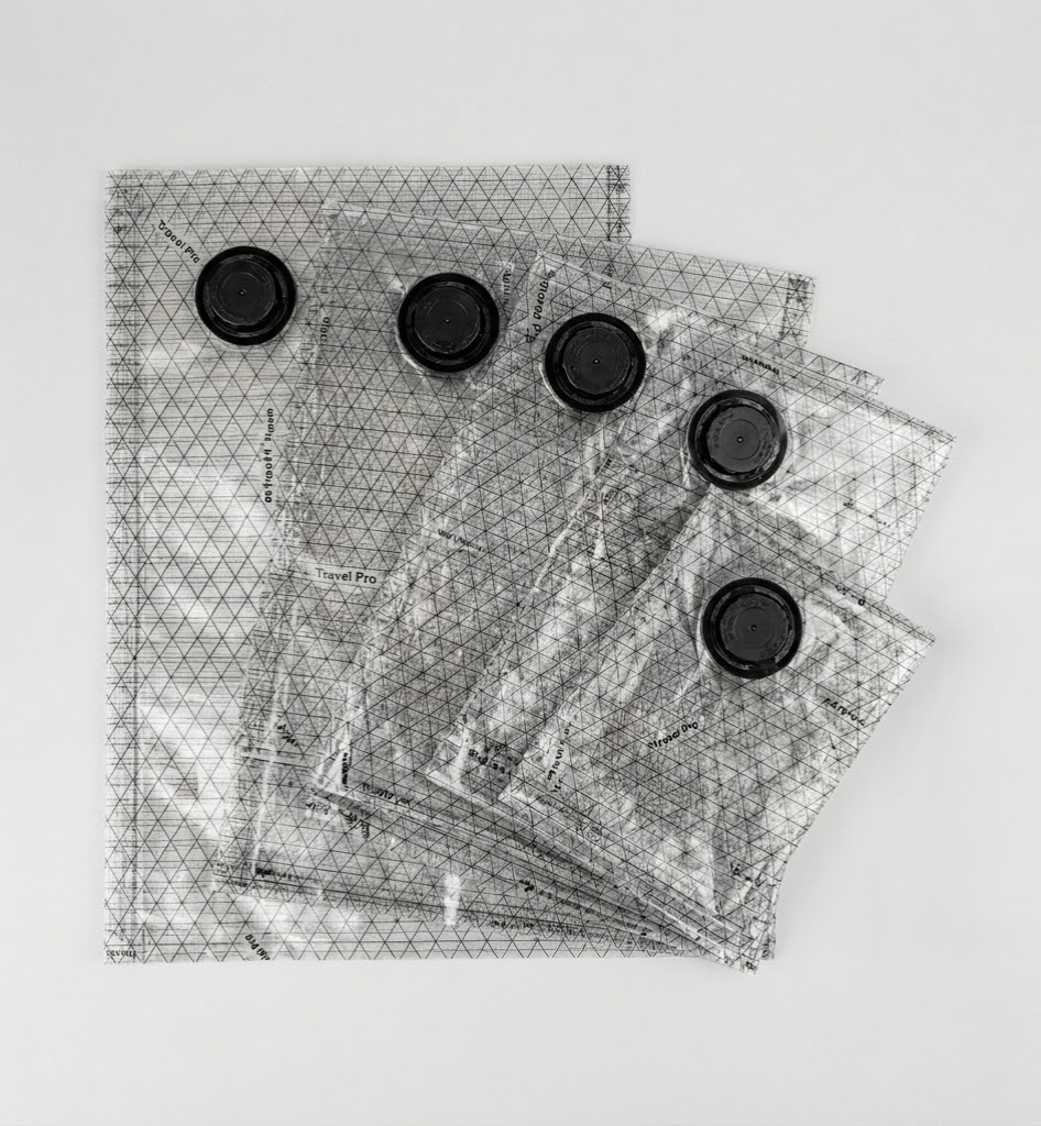 Cordless Vacuum Storage Bags with Pump – Travel Packing Set