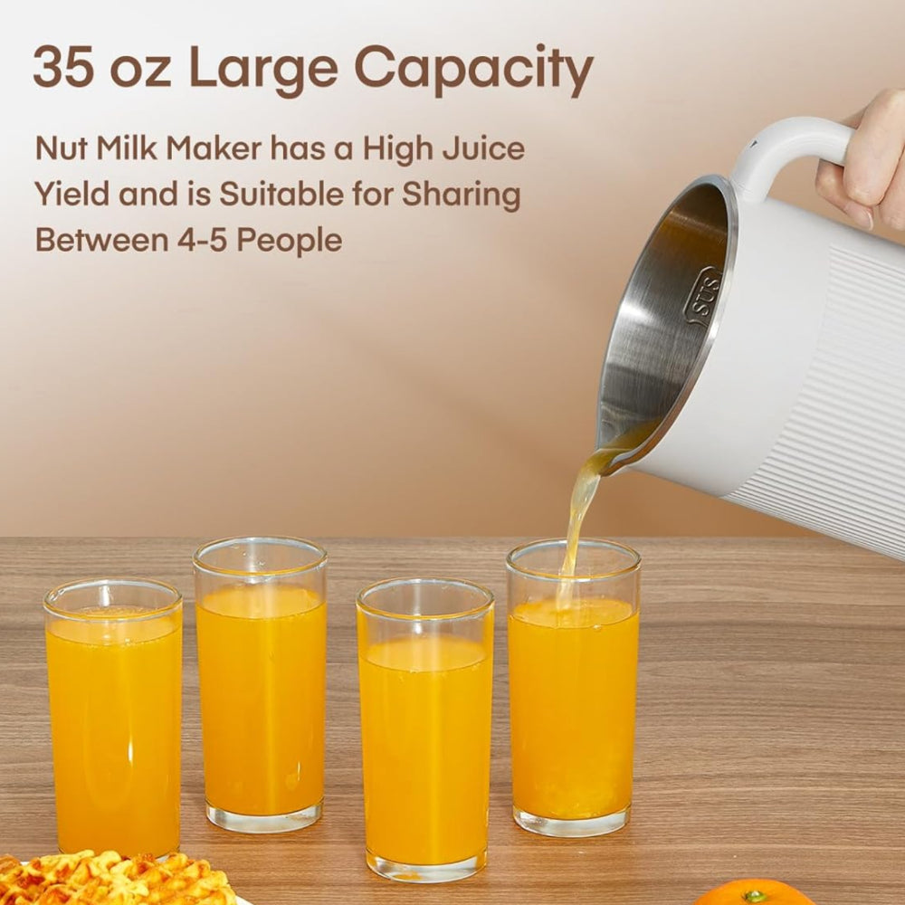 Electric Nut Milk Maker - Multi-Function Kitchen Appliance for Fresh Nut Milks