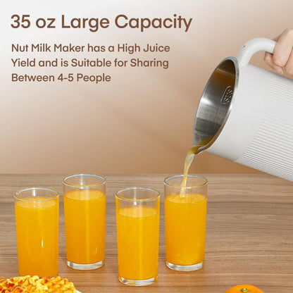 Electric Nut Milk Maker - Multi-Function Kitchen Appliance for Fresh Nut Milks
