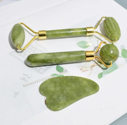 Jade Face Roller Set