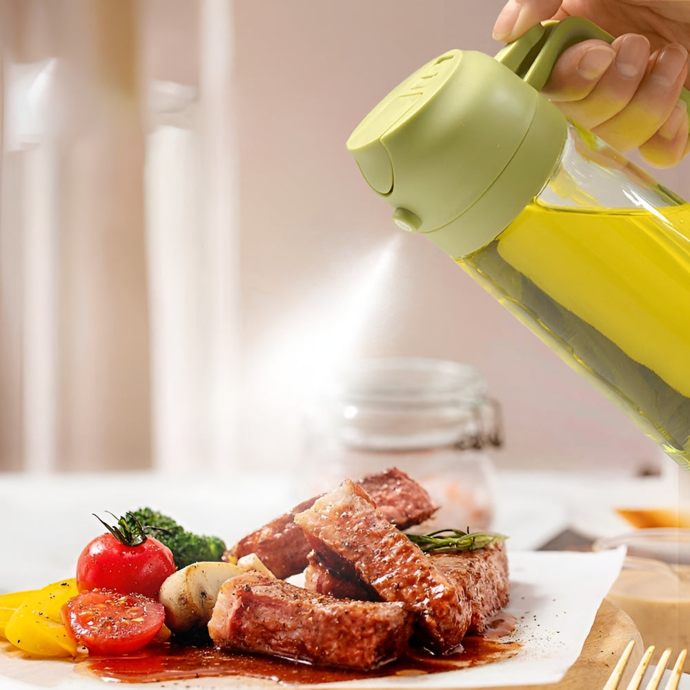 Glass Oil Sprayer Dispenser - Refillable Kitchen Spray