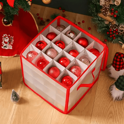 Clear Plastic Ornament Storage Box – Christmas Decoration Organizer