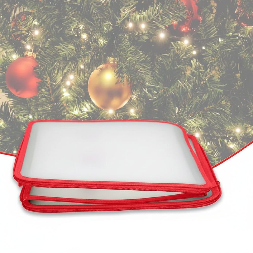 Clear Plastic Ornament Storage Box – Christmas Decoration Organizer