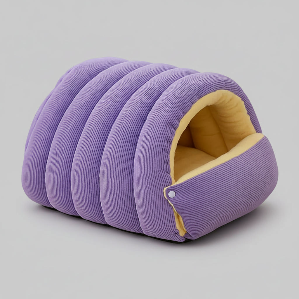 Cozy Cat Cave Bed - Soft Plush, Warm Indoor Sleeping House