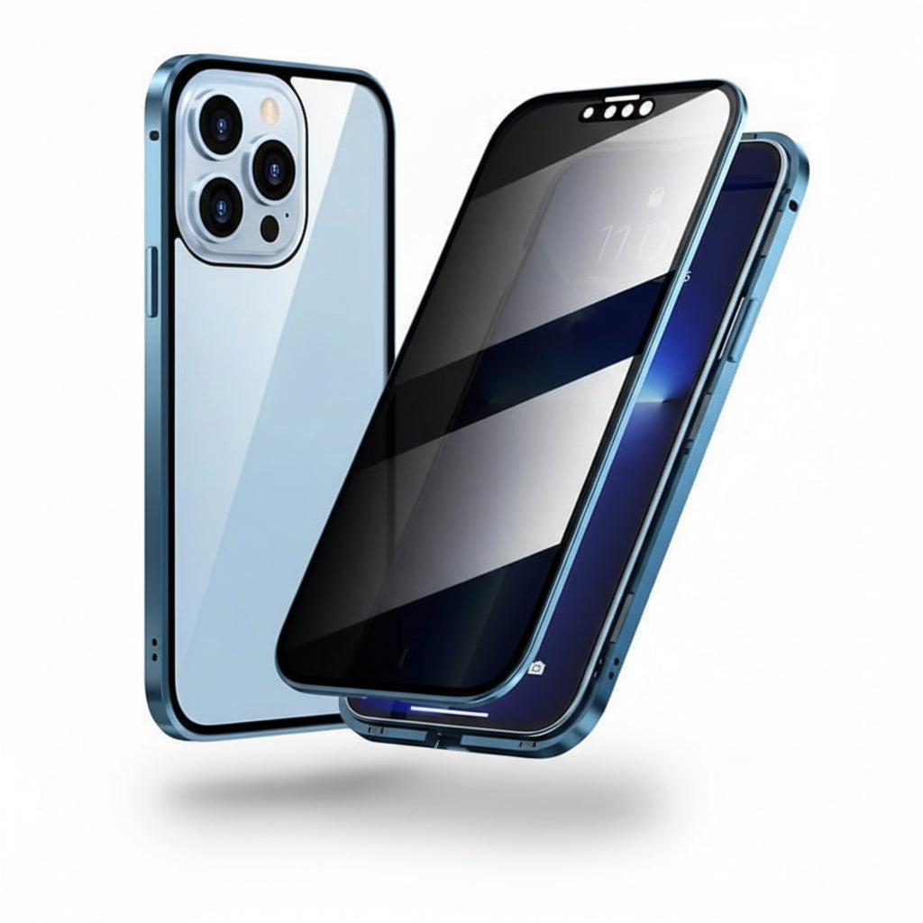 360° Privacy Anti-Spy Phone Case with Tempered Glass Cover