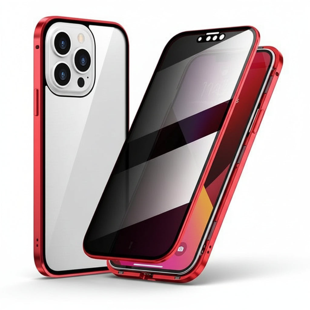 360° Privacy Anti-Spy Phone Case with Tempered Glass Cover