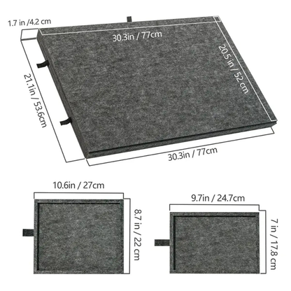Adjustable Jigsaw Puzzle Storage Case with Drawer-Style Puzzle Board
