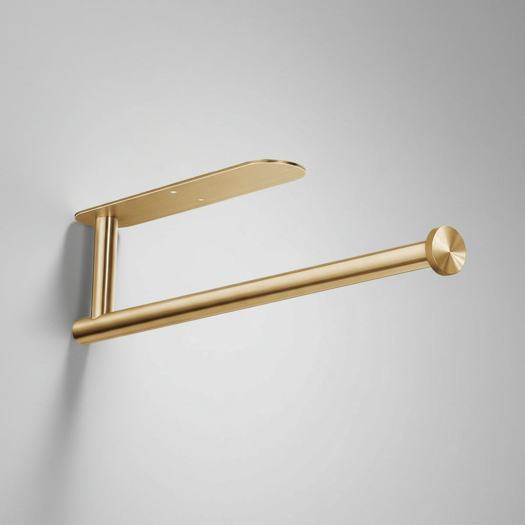 Black Stainless Steel Under-Cabinet Paper Towel Holder
