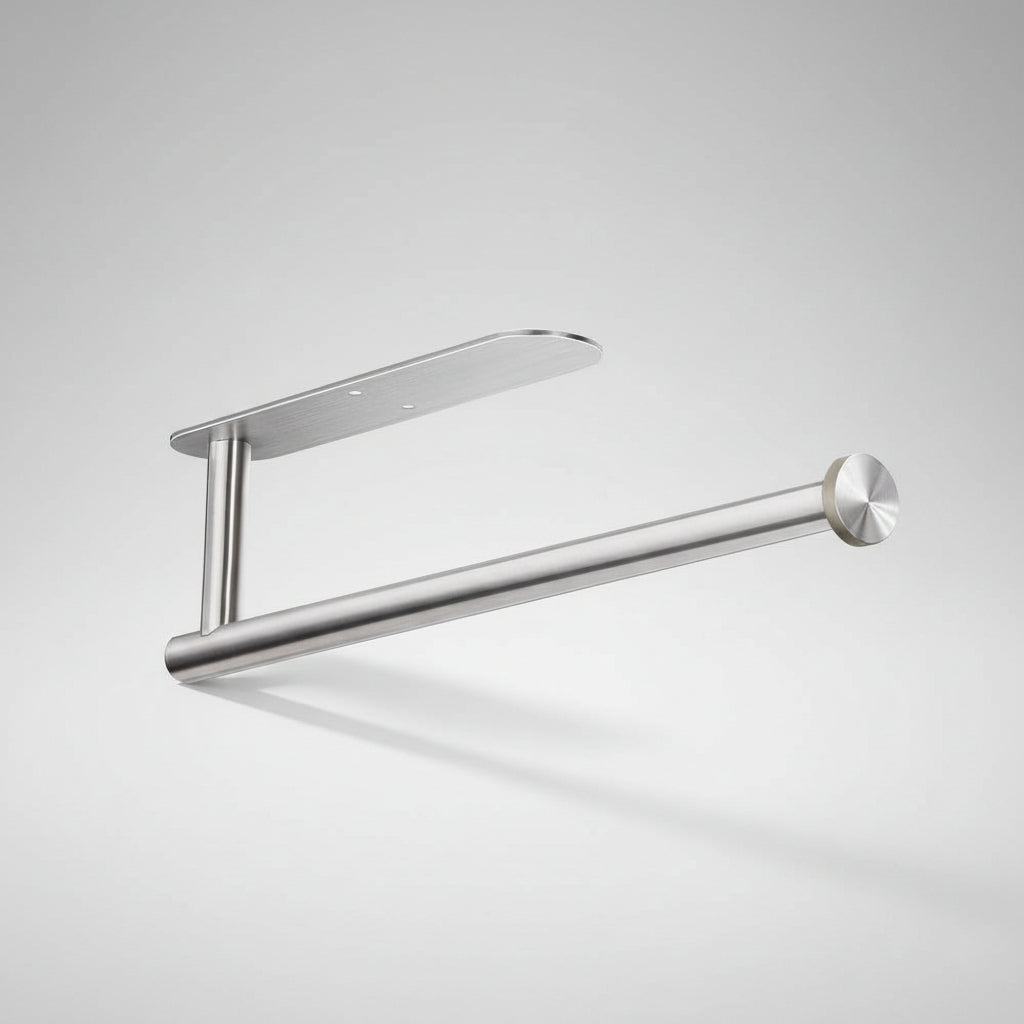 Black Stainless Steel Under-Cabinet Paper Towel Holder