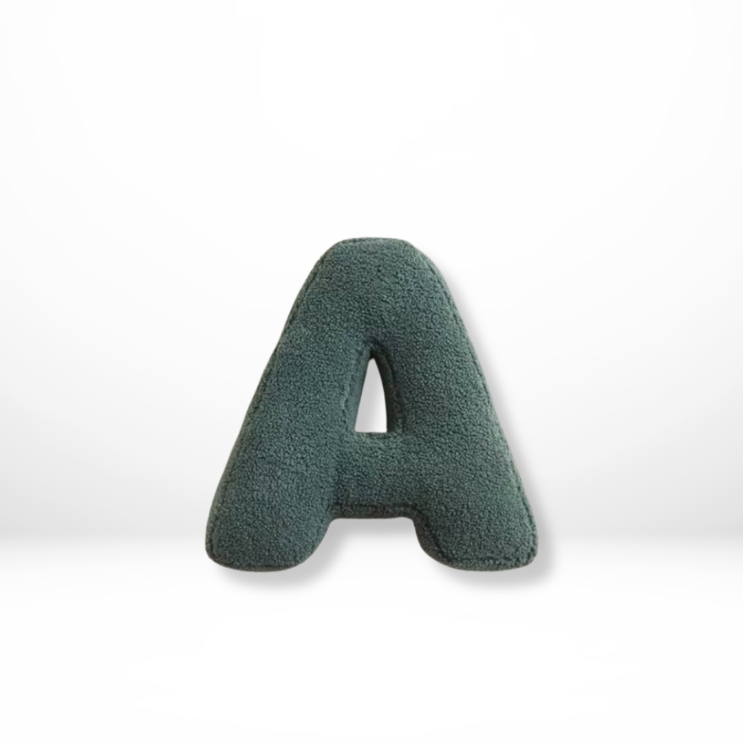 Alphabet Letter Decorative Throw Pillow – Stylish Cushion Accent