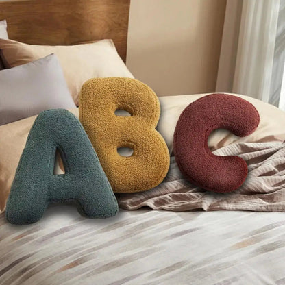 Alphabet Letter Decorative Throw Pillow – Stylish Cushion Accent