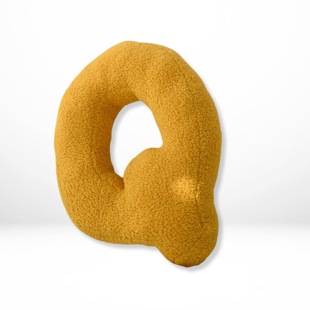 Alphabet Letter Decorative Throw Pillow – Stylish Cushion Accent