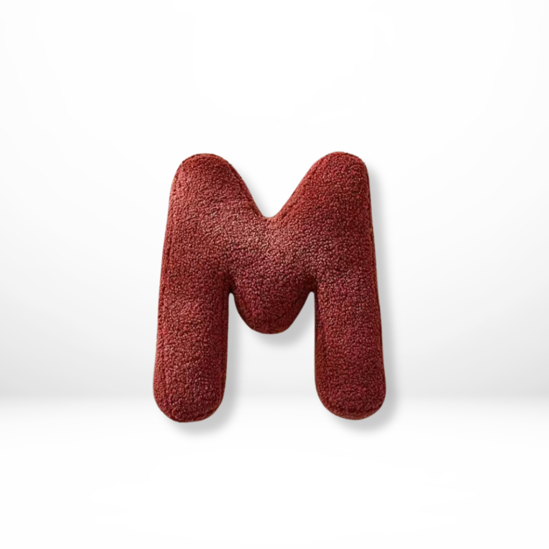 Alphabet Letter Decorative Throw Pillow – Stylish Cushion Accent