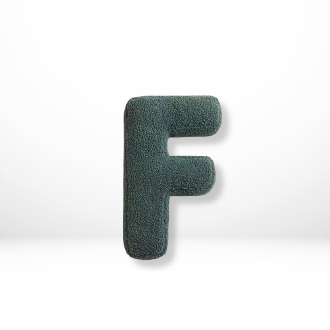 Alphabet Letter Decorative Throw Pillow – Stylish Cushion Accent