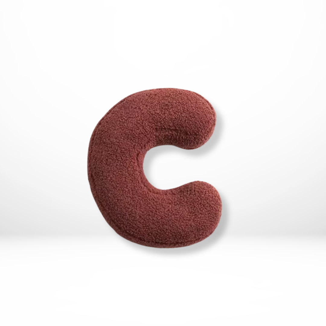 Alphabet Letter Decorative Throw Pillow – Stylish Cushion Accent