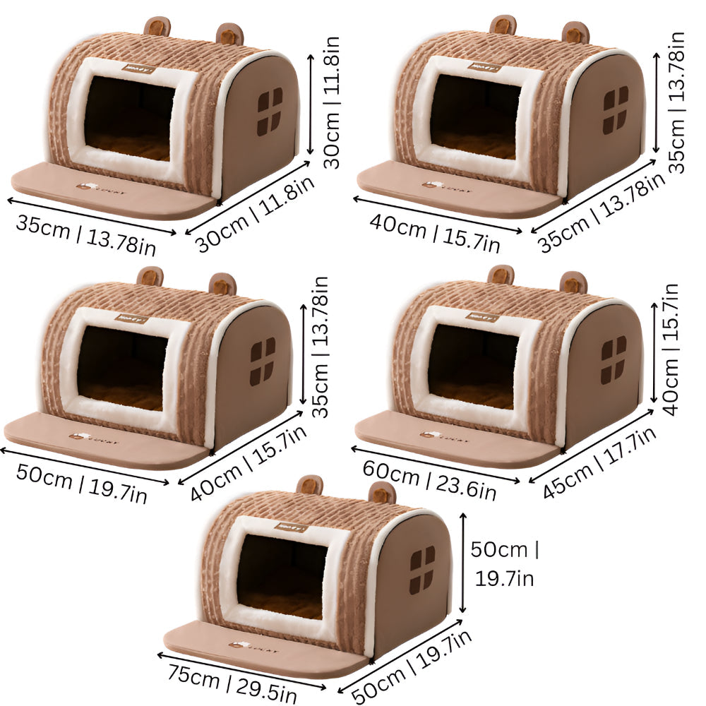 Cozy Plush Pet Bed - Washable, Soft Cushion Sleeping Mat