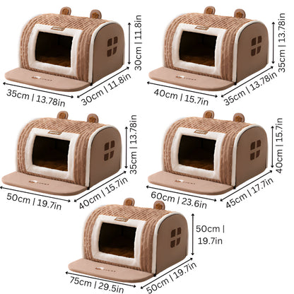 Cozy Plush Pet Bed - Washable, Soft Cushion Sleeping Mat
