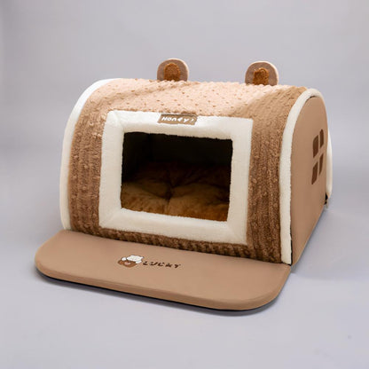 Cozy Plush Pet Bed - Washable, Soft Cushion Sleeping Mat
