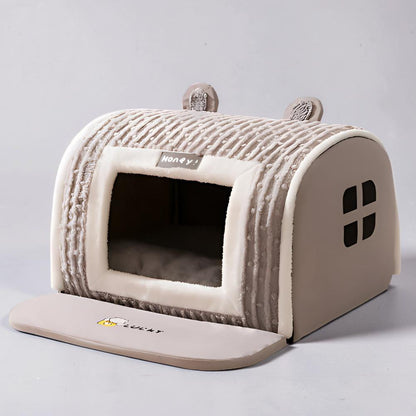 Cozy Plush Pet Bed - Washable, Soft Cushion Sleeping Mat