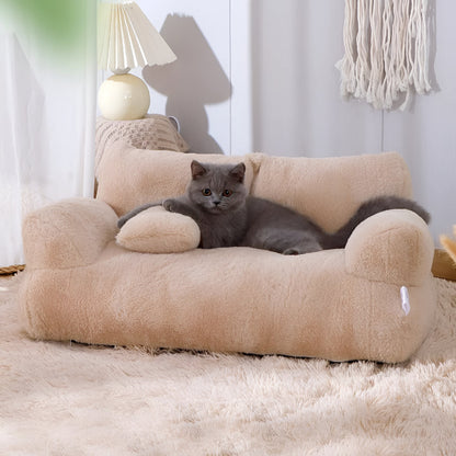 Cozy Washable Pet Bed Sofa for Dogs and Cats