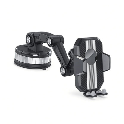 Car Phone Holder with Adjustable Suction Mount - Universal Design