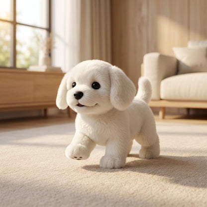 Cuddly Interactive Plush Puppy Toy with Realistic Moving Features