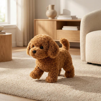 Cuddly Interactive Plush Puppy Toy with Realistic Moving Features