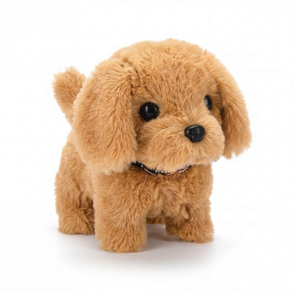 Cuddly Interactive Plush Puppy Toy with Realistic Moving Features