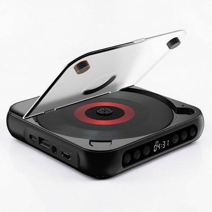 Bluetooth-Enabled Portable CD Player with Anti-Skip