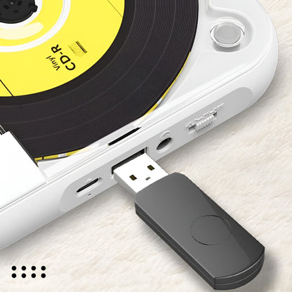 Bluetooth-Enabled Portable CD Player with Anti-Skip