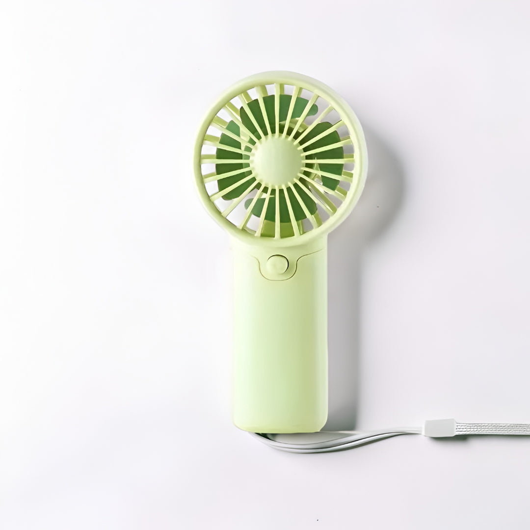 Compact Portable Handheld Fan - Mini Battery-Powered