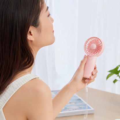 Compact Portable Handheld Fan - Mini Battery-Powered