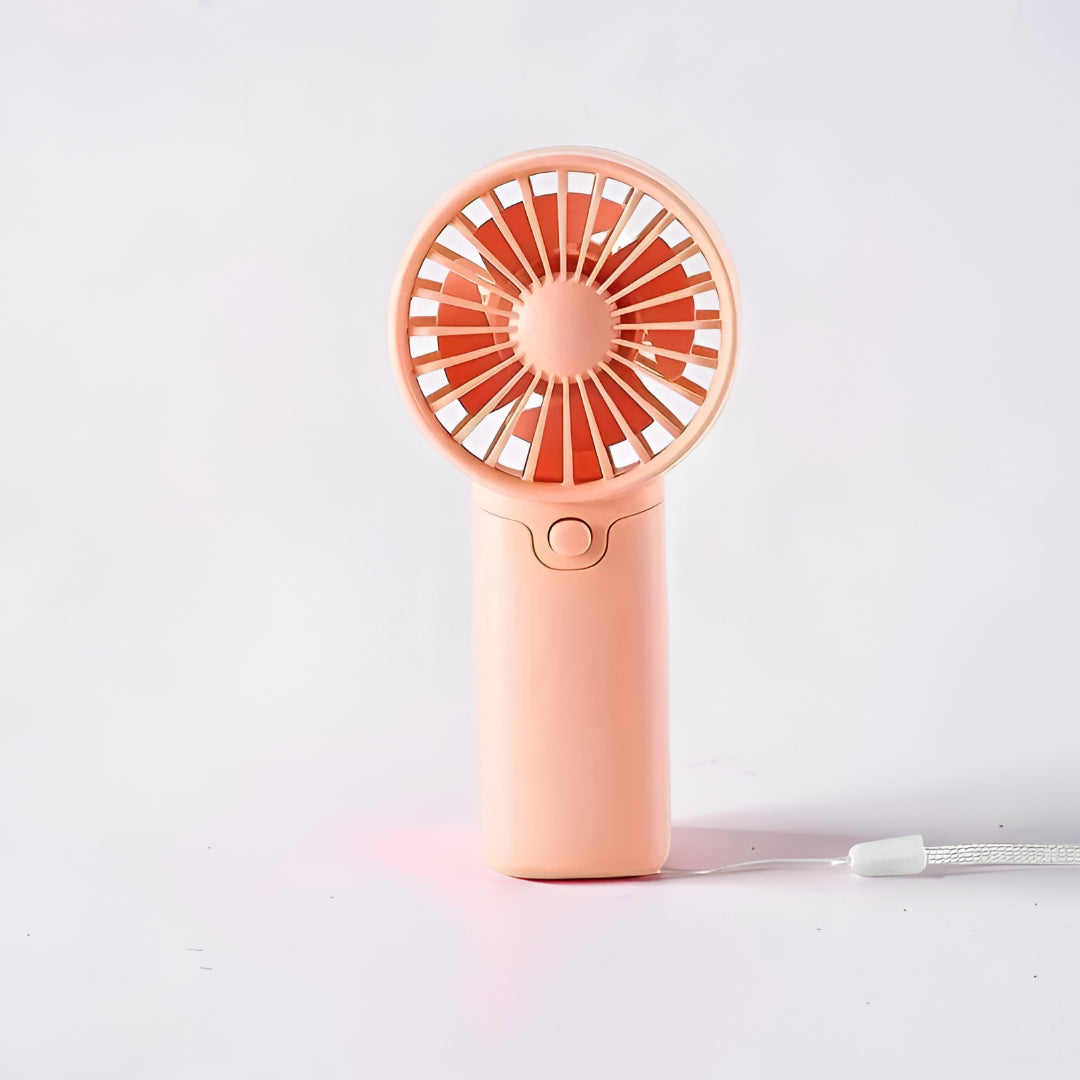 Compact Portable Handheld Fan - Mini Battery-Powered