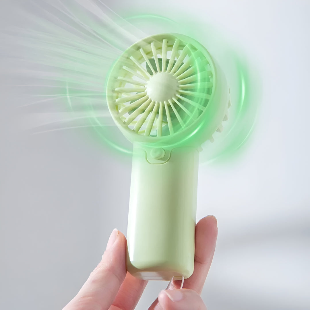 Compact Portable Handheld Fan - Mini Battery-Powered