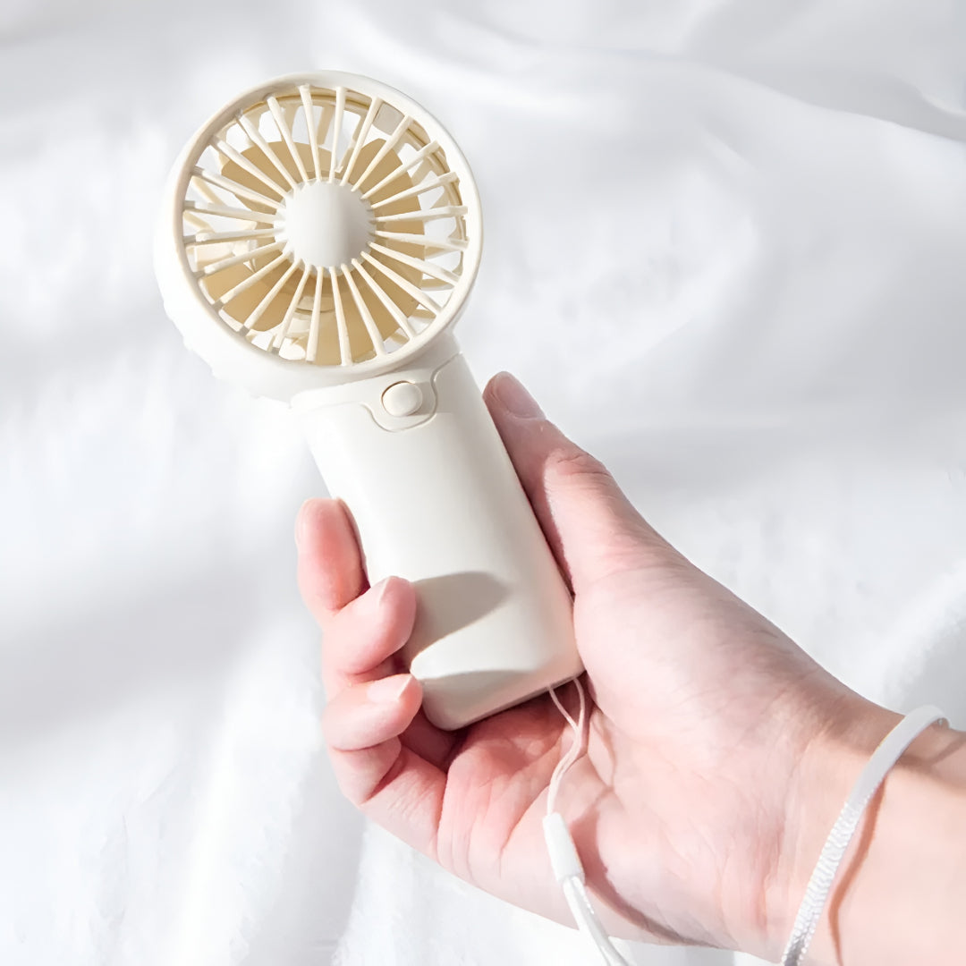 Compact Portable Handheld Fan - Mini Battery-Powered
