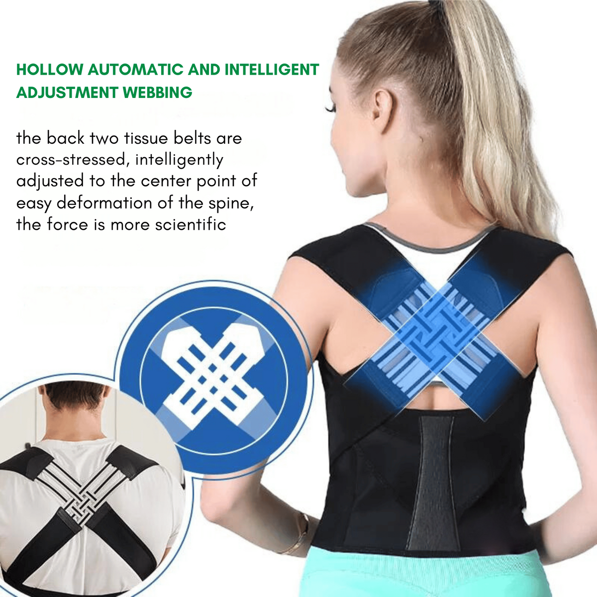 Adjustable Posture Corrector Back Brace — Comfortable