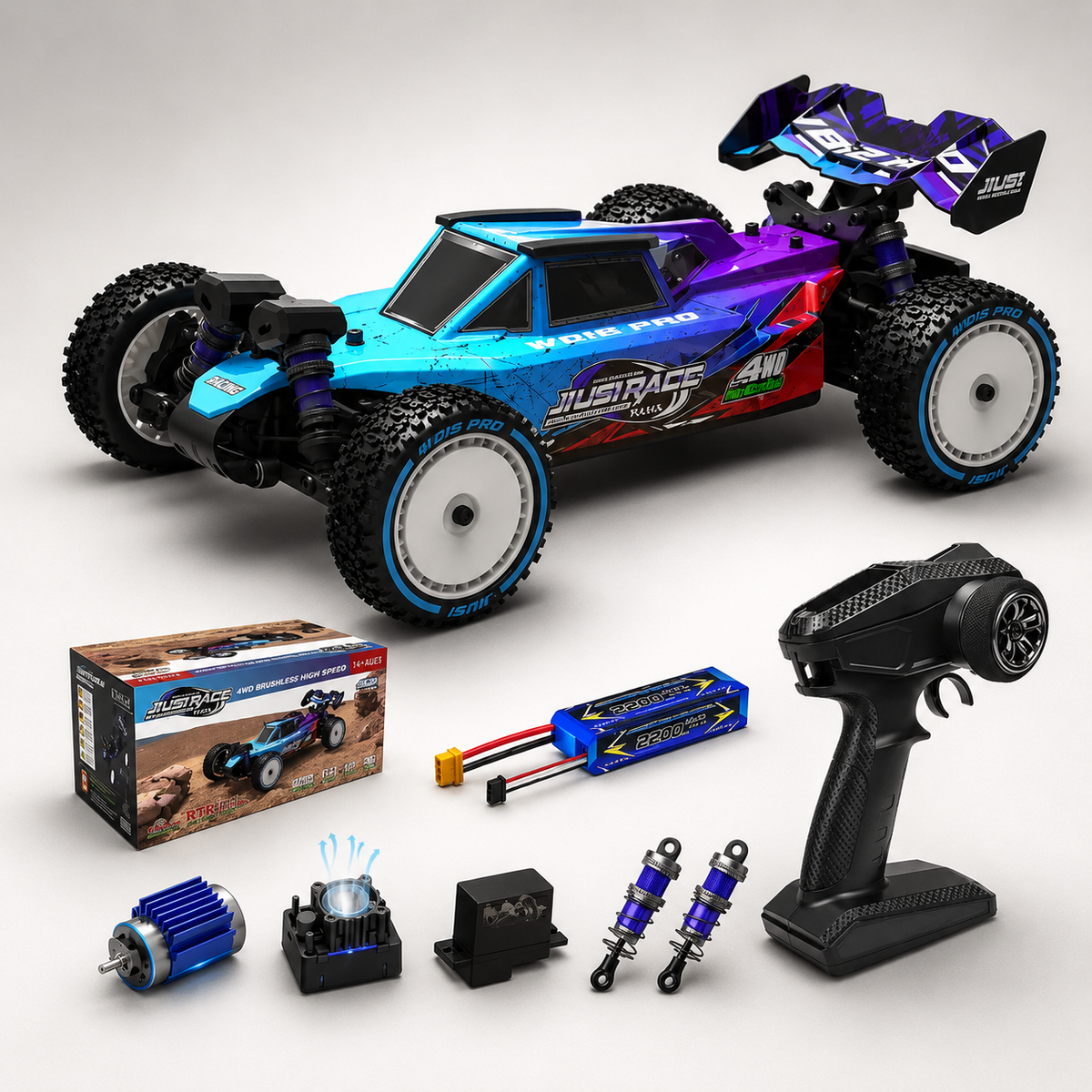 4WD Off-Road RC Racing Truck - High-Performance