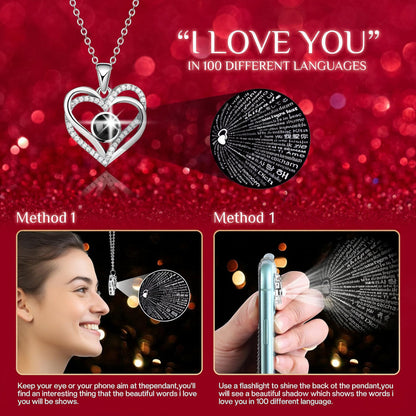 Enchanting Rose Gift Box: Preserved Eternal Flower, LED Light, and Love Necklace