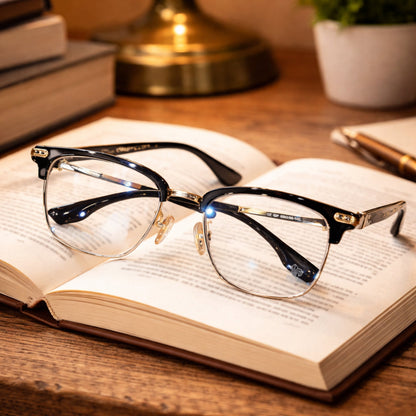 Classic Frame Reading Glasses - Timeless Eyewear for Clear Vision
