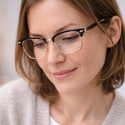 Classic Frame Reading Glasses - Timeless Eyewear for Clear Vision