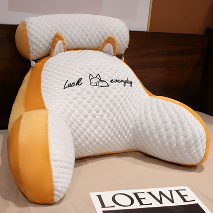 Ergonomic Large Reading Pillow with Memory Foam Backrest & Arm Support