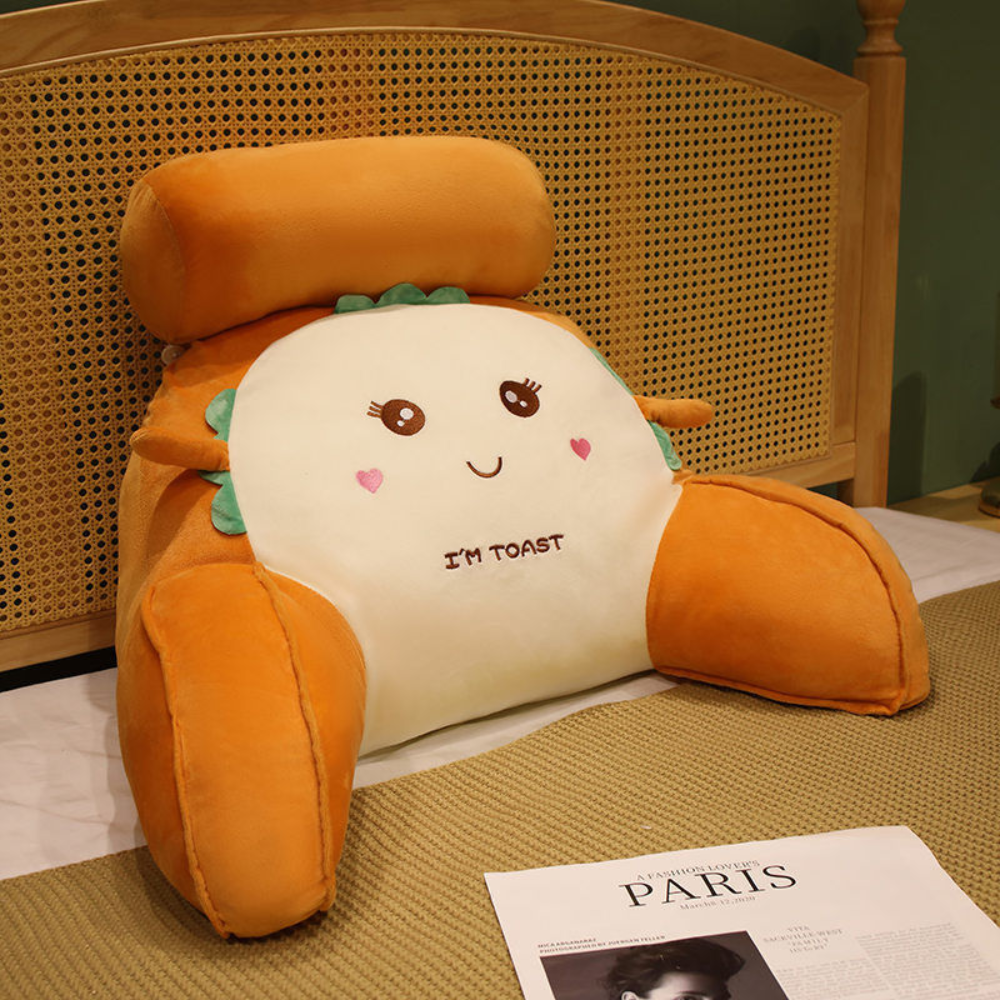 Ergonomic Large Reading Pillow with Memory Foam Backrest & Arm Support